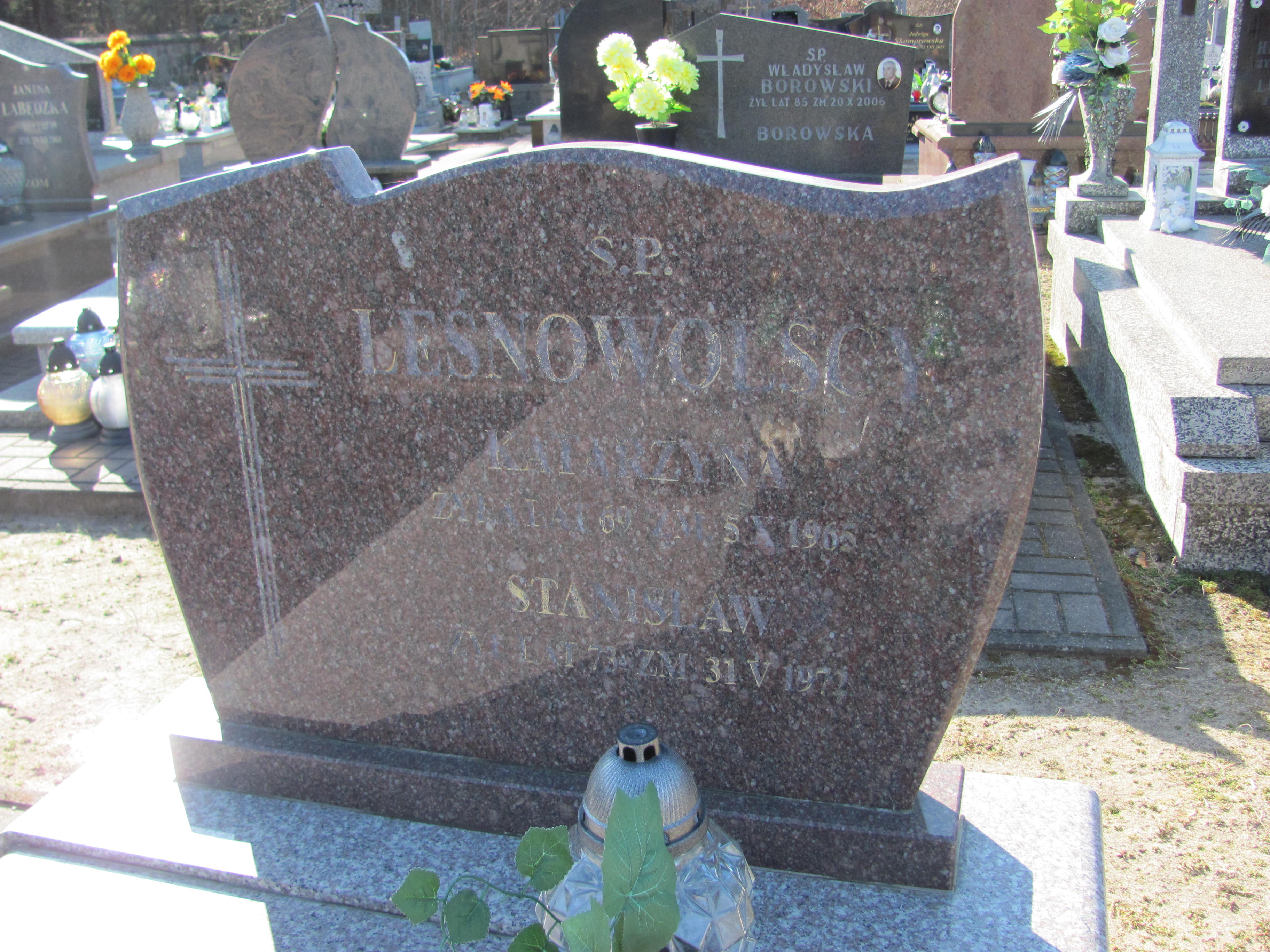 Katarzyna Leśnowolska Jasionna - Grobonet - Wyszukiwarka osób pochowanych