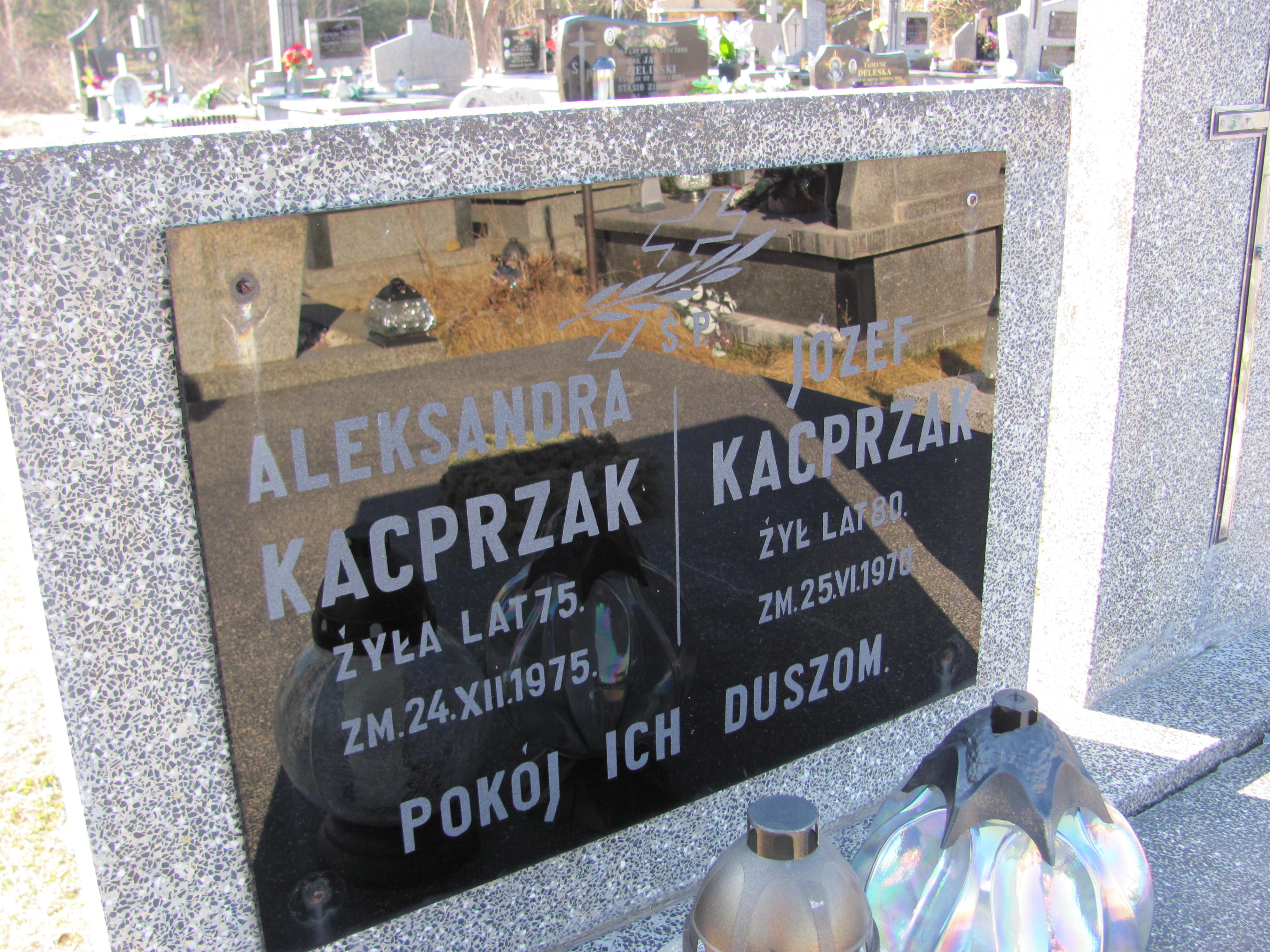 Józef Kacprzak Jasionna - Grobonet - Wyszukiwarka osób pochowanych